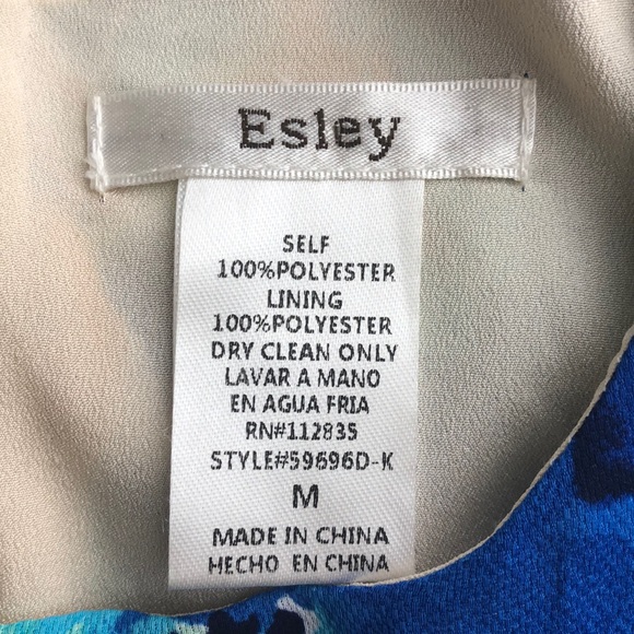 Esley Sleeveless Floral Watercolor Print Dress - Picture 5 of 5